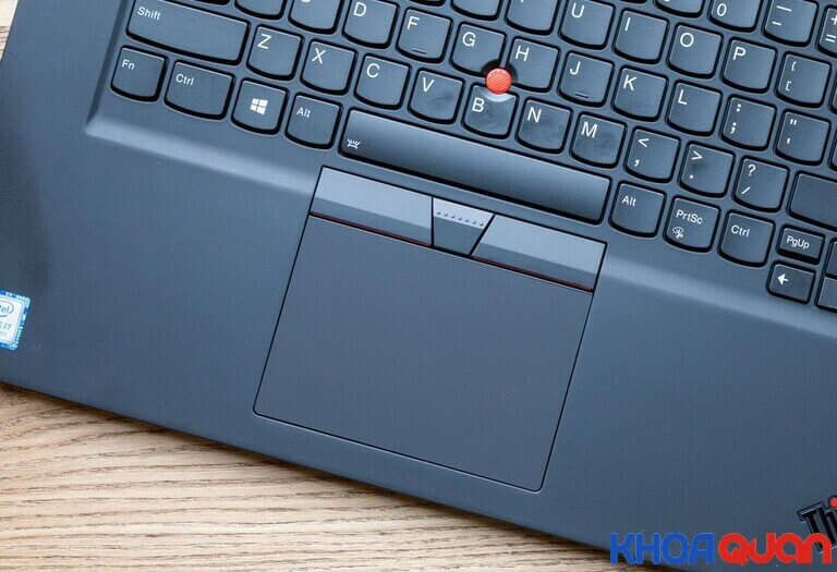 Thinkpad X1 Extreme được trang bị Touchpad cảm ứng đa điểm dùng mượt