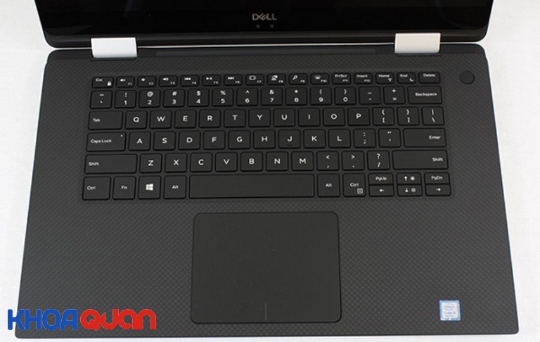 Bàn phím laptop Dell XPS 9575 thiết kế với nam châm để tăng độ phản hồi của phím khi gõ