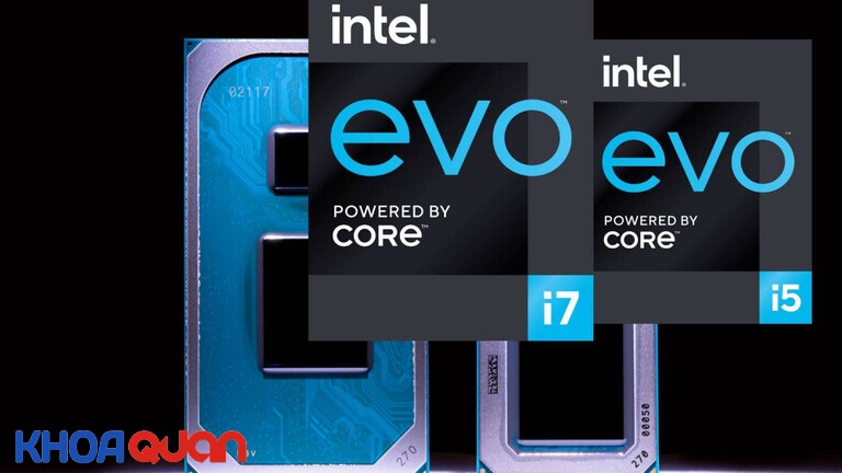 Trang bị Intel Evo công nghệ mới giúp tăng hiệu suất hoạt động của máy cao hơn