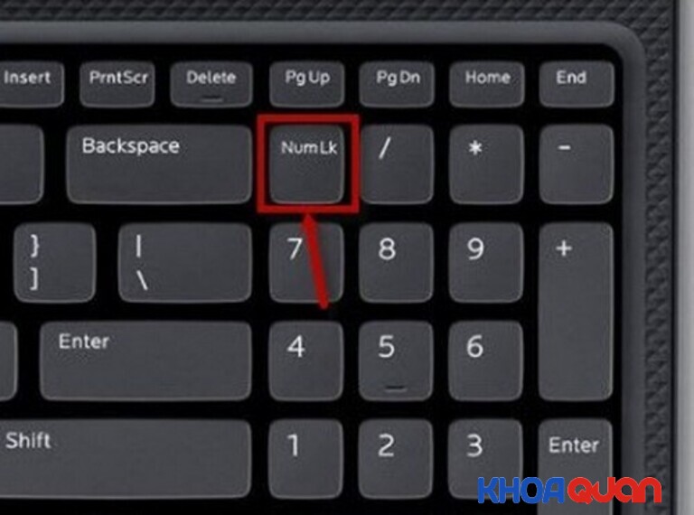 Nếu bàn phím có sẵn phím Numlock thì việc mở khóa phím số sẽ cực kỳ đơn giản