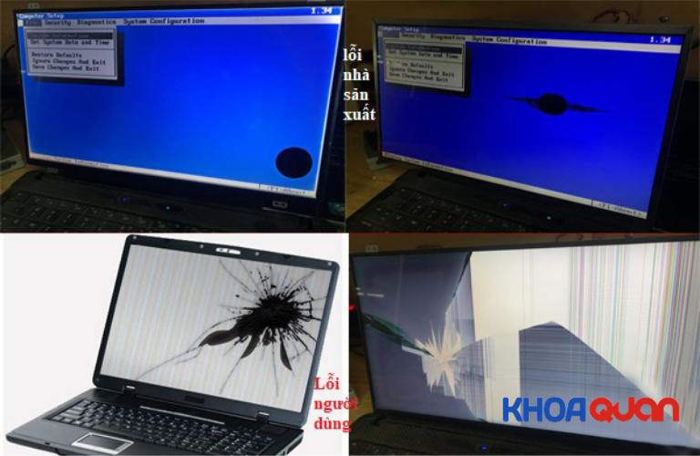 Nguyên nhân màn hình laptop bị chảy mực