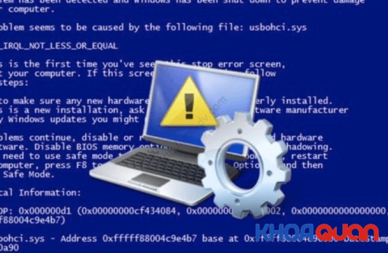 Nguyên nhân khiến cho laptop Acer bị lỗi màn hình xanh bị lỗi hệ thống về phần mềm và cả phần cứng